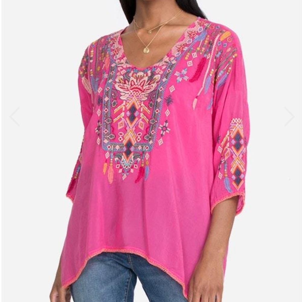 Johnny Was - Rangoon Embroidered Top
